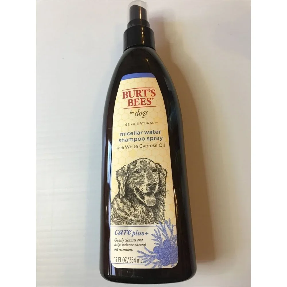 Burt's Bees For Dogs Care Plus Micellar Water  Shampoo Spray 12oz White Cypress